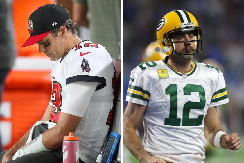 Tom Brady and Aaron Rodgers, two of the oldest quarterbacks in the NFL, have both had less than stellar seasons so far in 2022. 