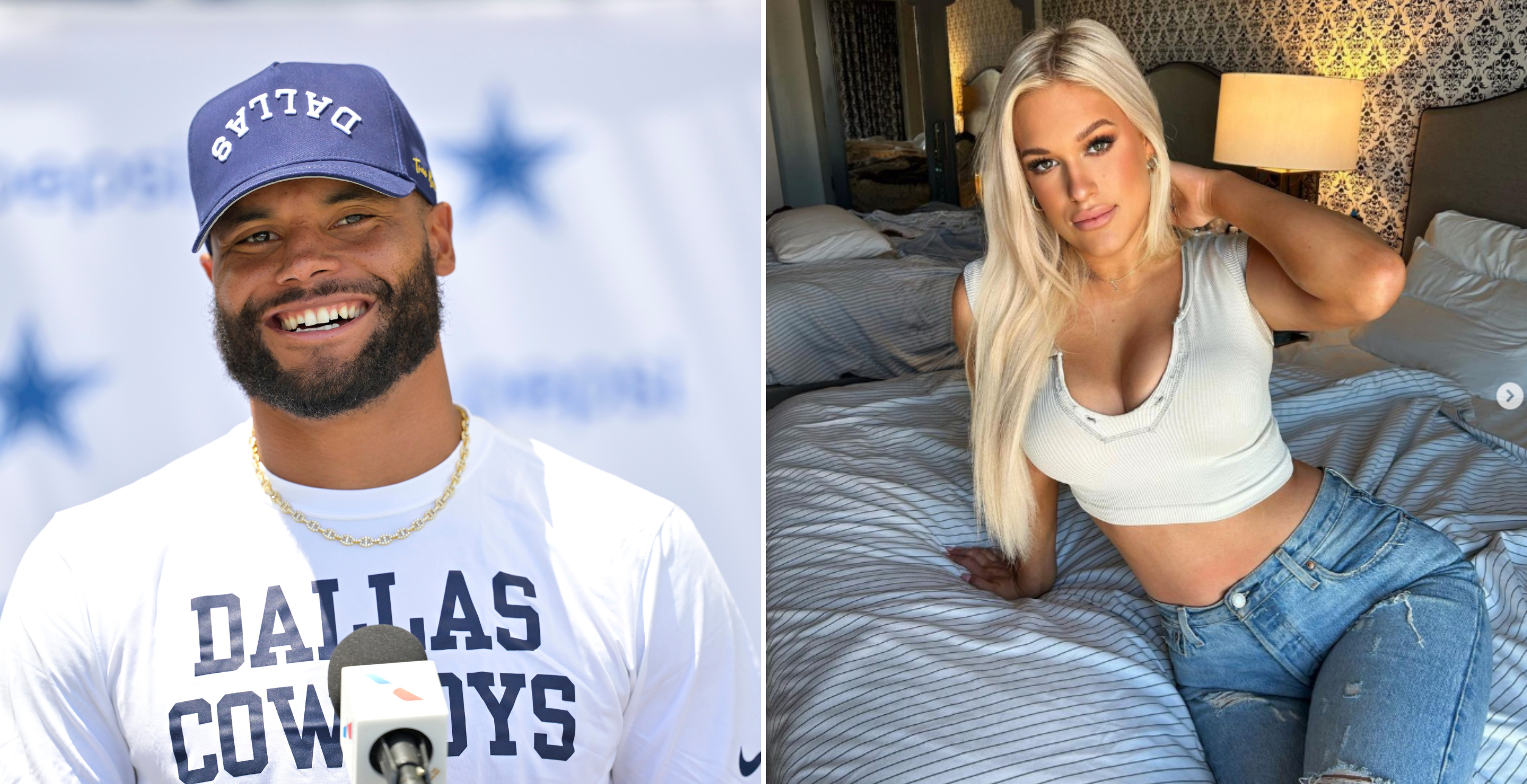 Cowboys Quarterback Dak Prescott, Model GF Natalie Buffett Break Up