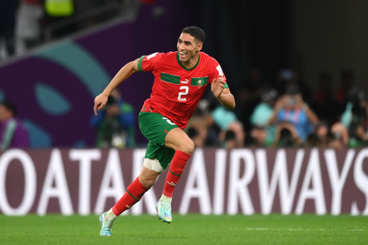 Achraf Hakimi Football Morocco World Cup 2022 Graphic T-Shirt - Ink In  Action