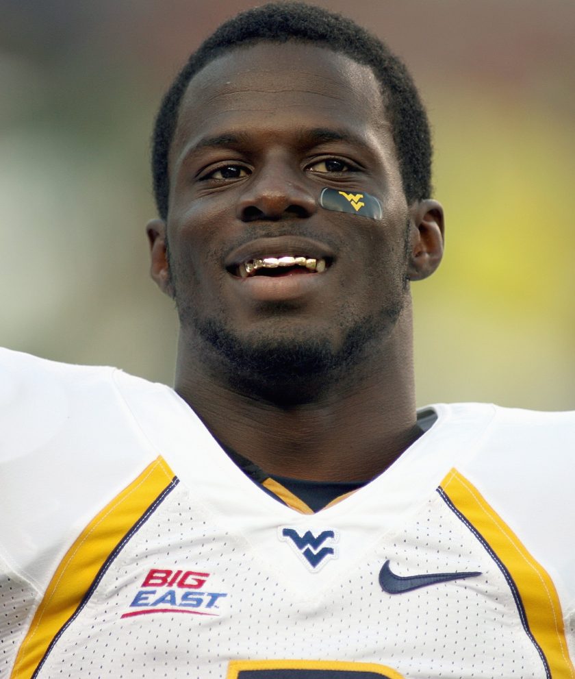 Noel Devine during his playing days at WVU.