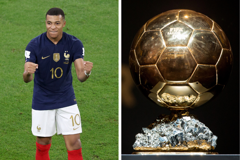 Kylian Mbappe, a clear frontrunner for the Balon d'Or. 