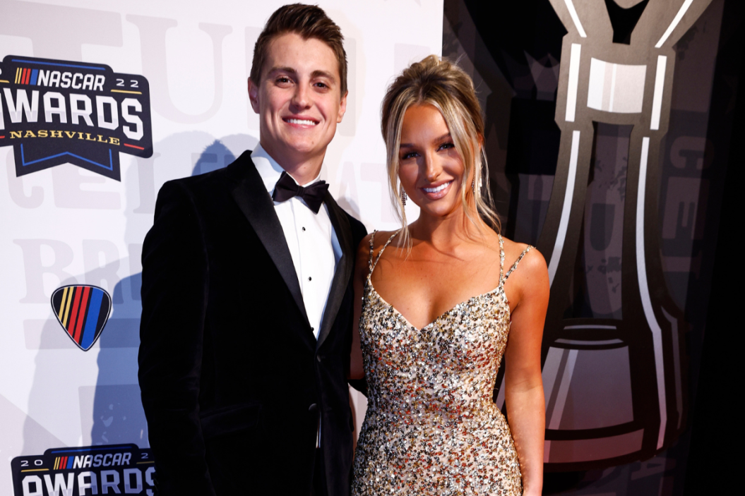 Zane Smith and McCall Gaulding attend the NASCAR Awards and Champion Celebration at the Music City Center on December 01, 2022 in Nashville, Tennessee