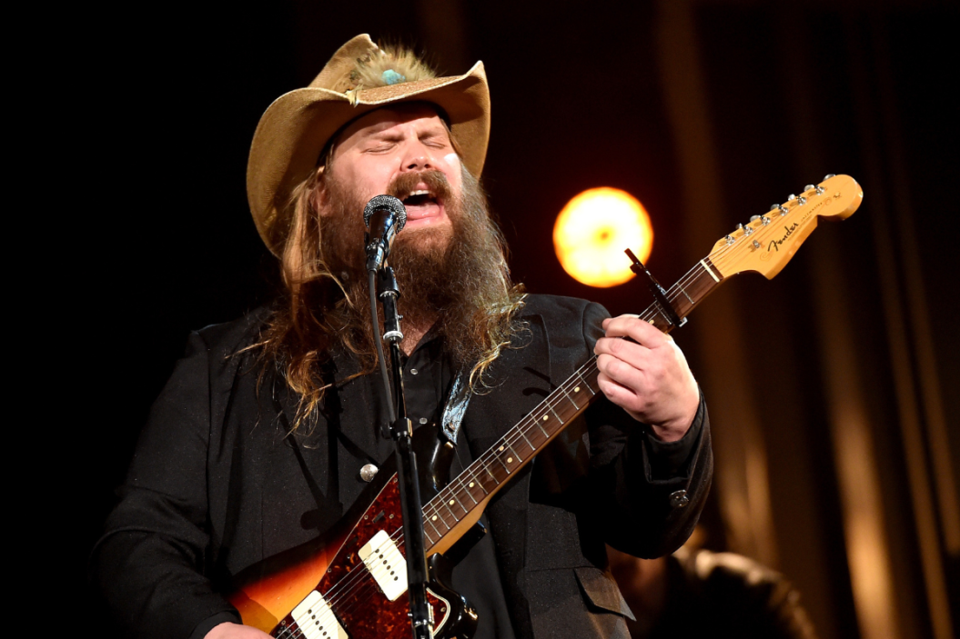 Recording artist Chris Stapleton performs onstage during the 51st Academy of Country Music Awards at MGM Grand Garden Arena