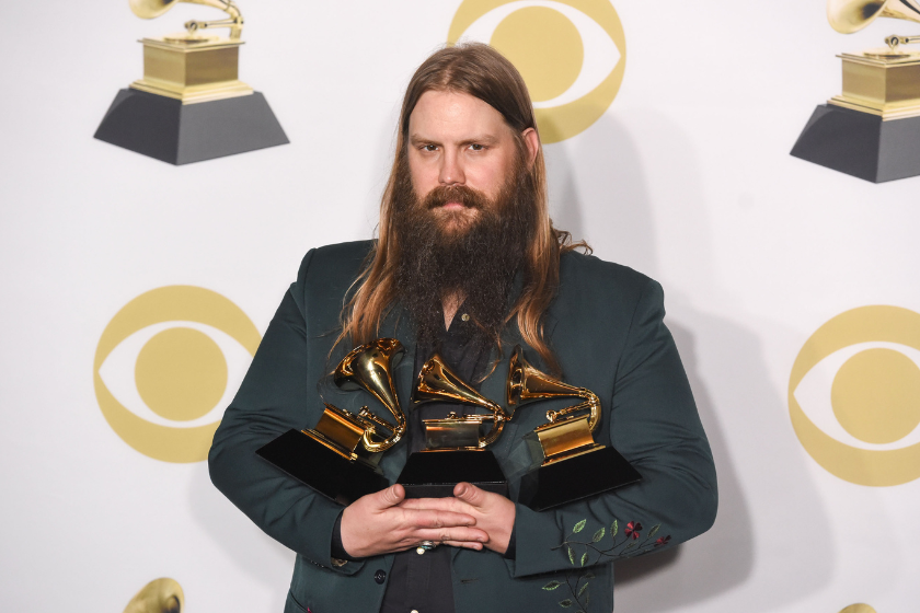 Chris Stapleton attends 60th Annual GRAMMY Awards - Press Room at Madison Square Garden