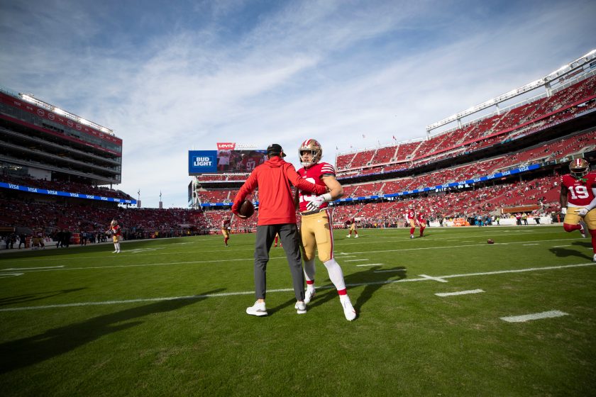 Kyle Shanahan and Christian McCaffrey for the 49ers.