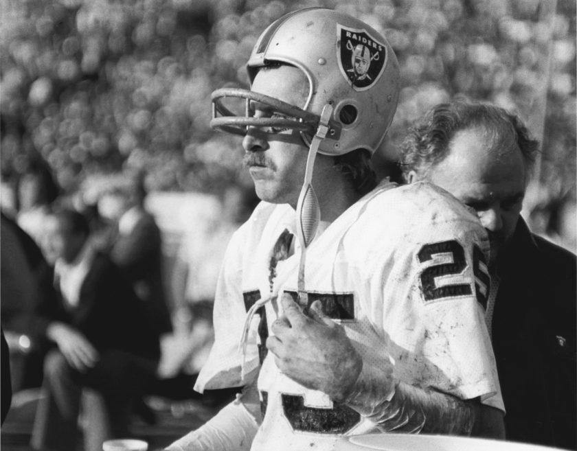 Fred Biletnikoff during the Super Bowl.