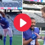 See it: Michael B. Jordan recreates greatest catch in Giants history