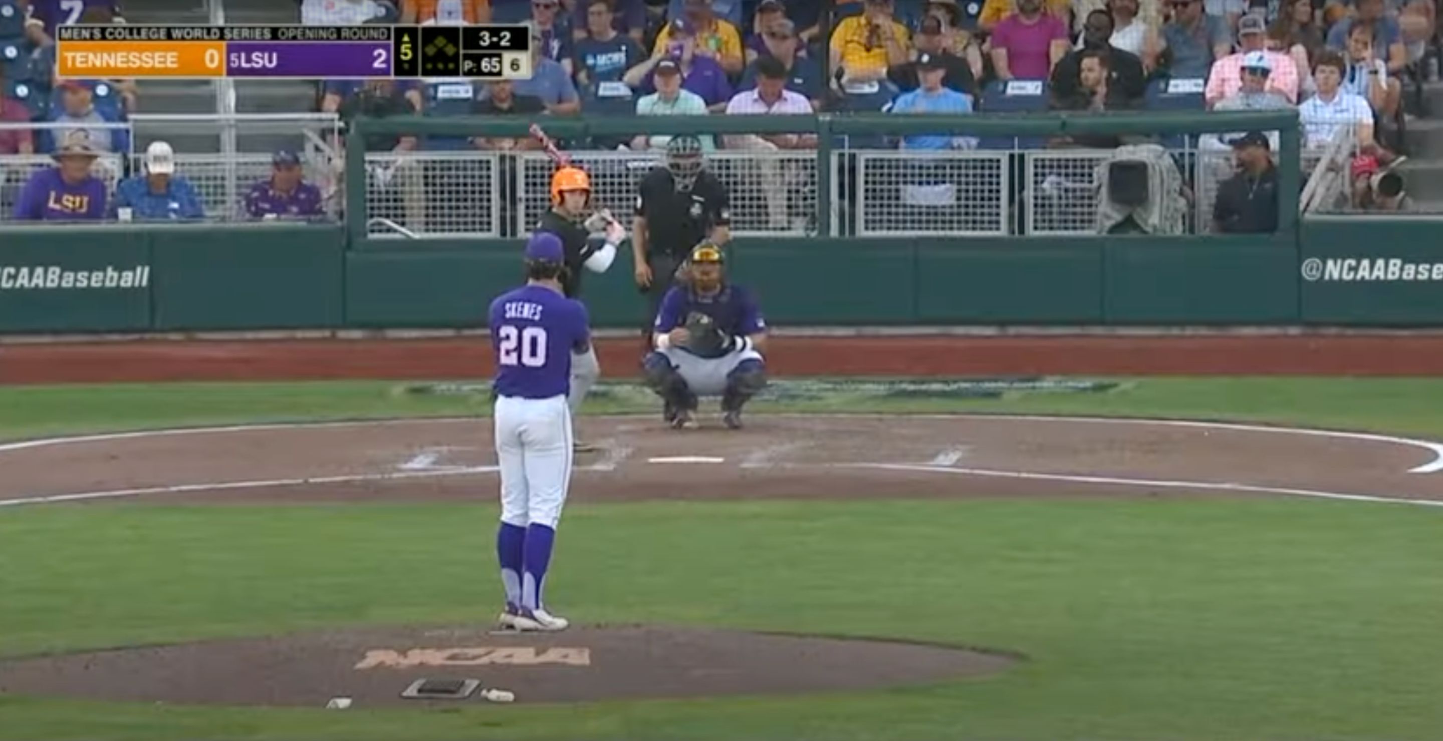 LSU Baseball Paul Skenes Keepin' It 100+ Shirt - NIL + LSU - BreakingT