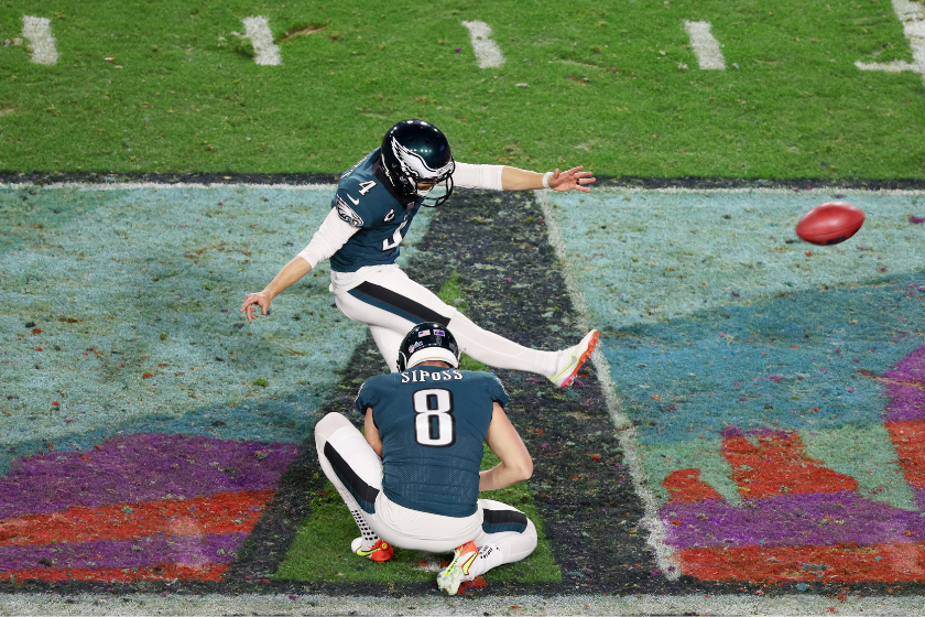 It must be the shoes: Jalen Hurts changes cleats during Super Bowl LVII 