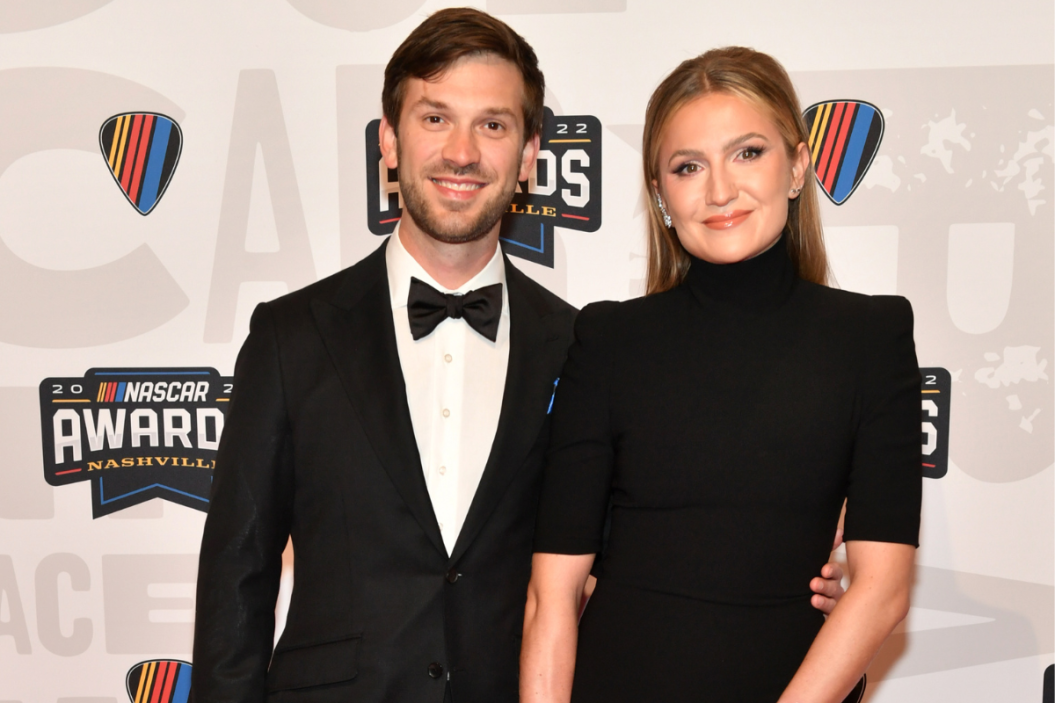 Daniel Suarez and Julia Piquet attend the 2022 NASCAR Awards and Champion Celebration at the Music City Center in Nashville, Tennessee