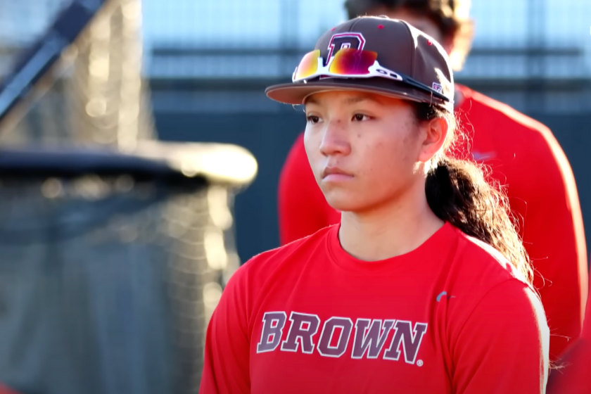 Olivia Pichardo, a baseball player for Brown University, lives out her dream of playing baseball at an elite lev