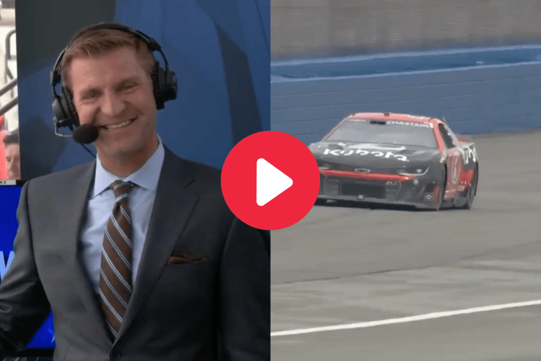 clint bowyer interview ross chastain mid-race at 2023 cup series race at auto club speedway