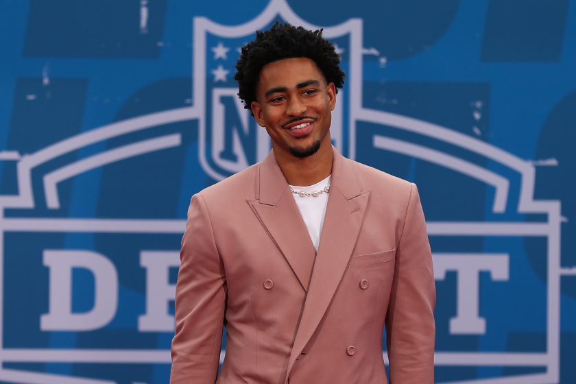 Alabama quarterback Bryce Young during the NFL Draft Red Carpet event