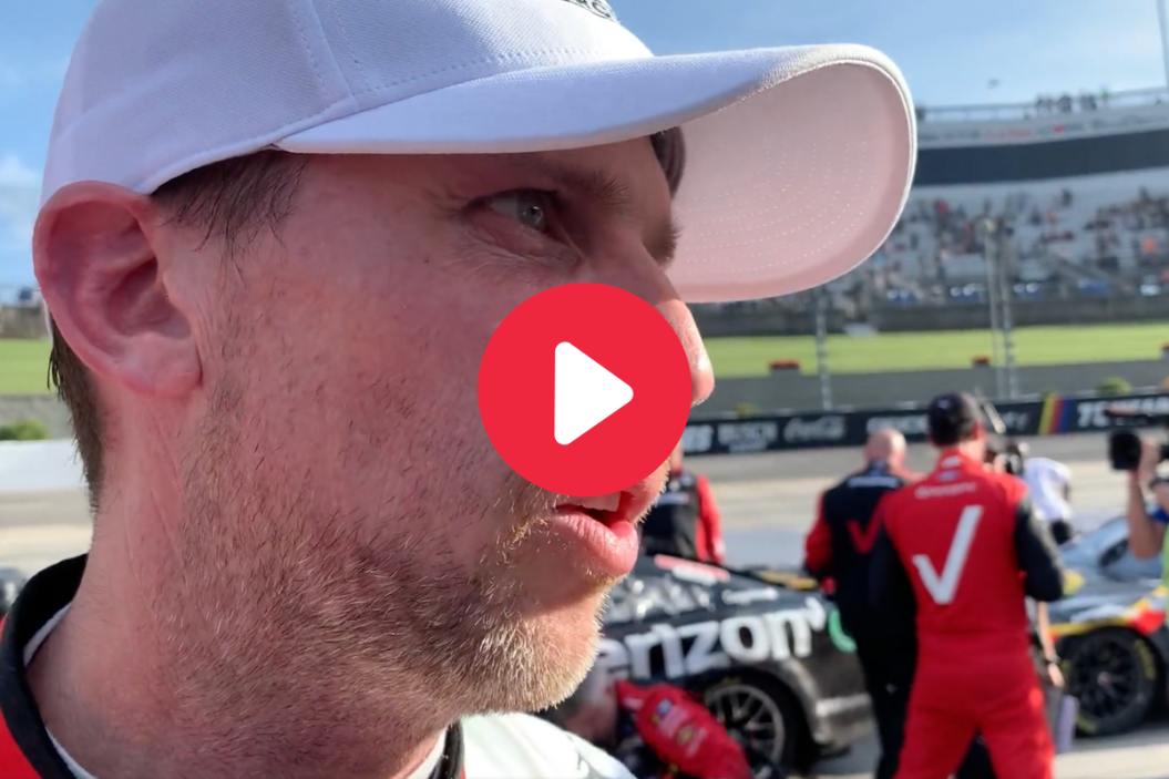 Denny Hamlin post-race interview after 2023 Martinsville Speedway race