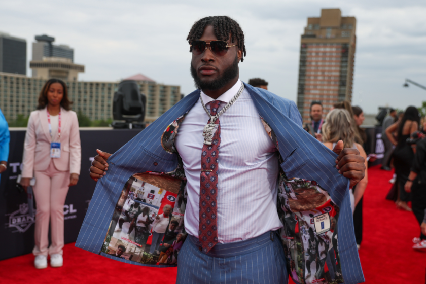 Alabama linebacker Will Anderson Jr.during the NFL Draft Red Carpet event