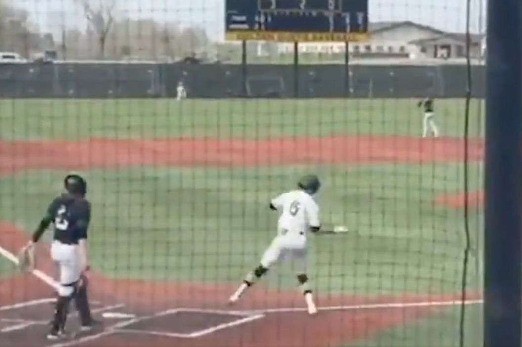 A Division III player bat flips and gets ejected.