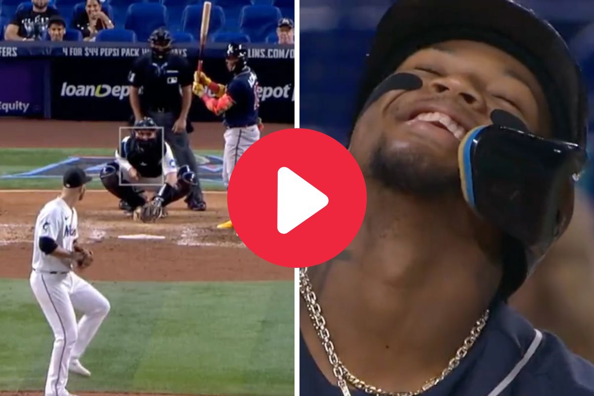 Ronald Acuña Jr. Strikes Out Against Catcher For Hilarious At-Bat