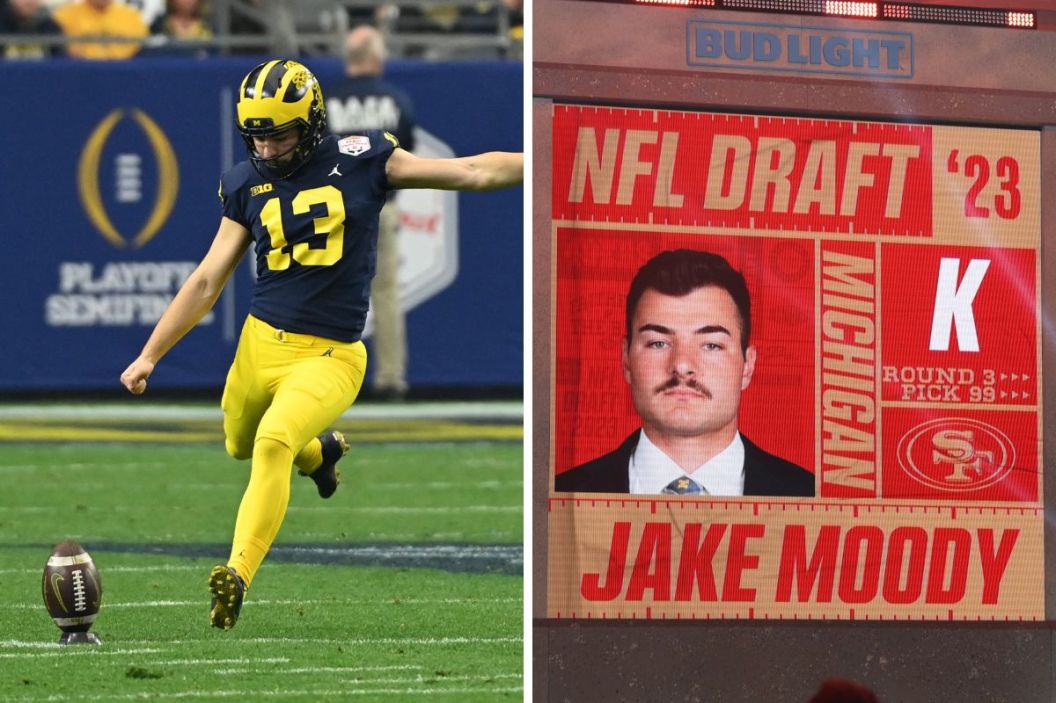 Jake Moody is picked by the 49ers.