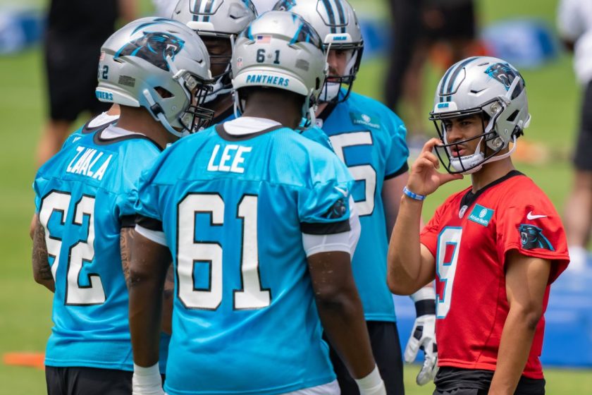 Bryce Young at the Carolina Panthers Rookie Minicamp