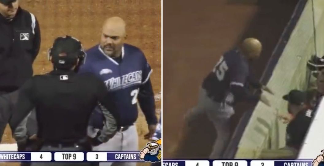 Brayan Pena gets ejected during a Whitecaps game.