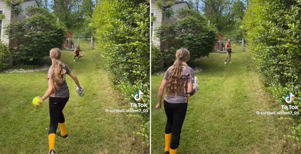 Two softball sisters went viral for hilarious banter.