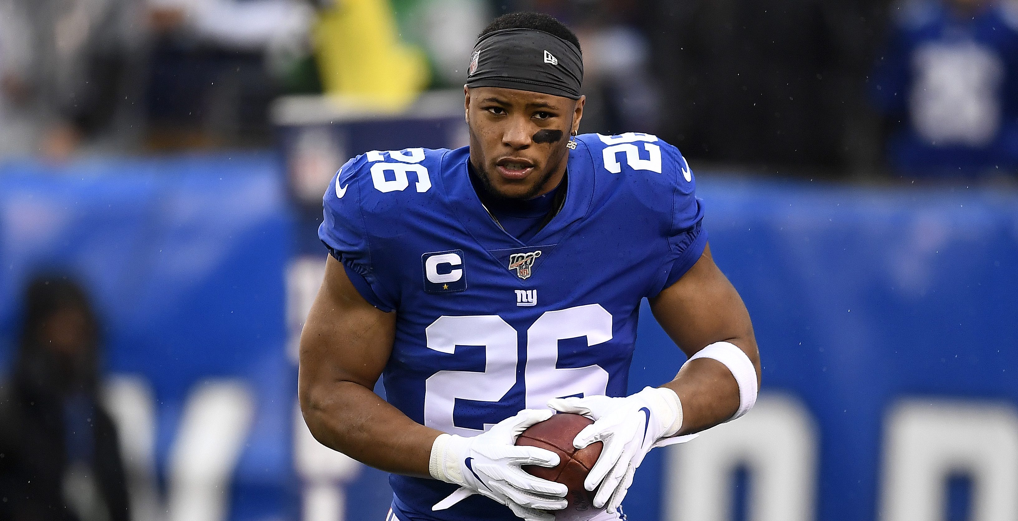 New York Giants wide receiver Tim Carter heads up field during their  News Photo - Getty Images