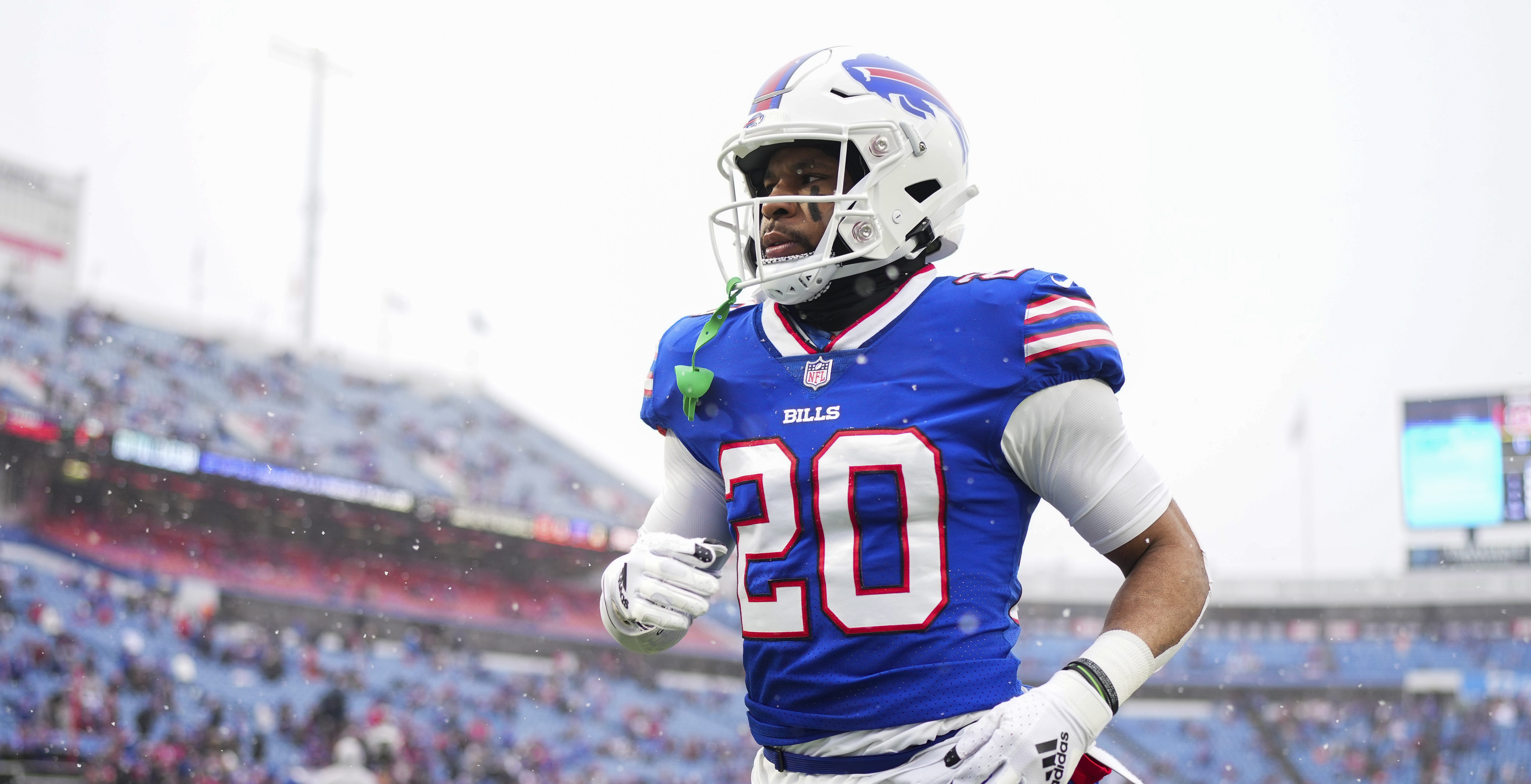 A Buffalo Bills football helmet is pictured during the game between News  Photo - Getty Images