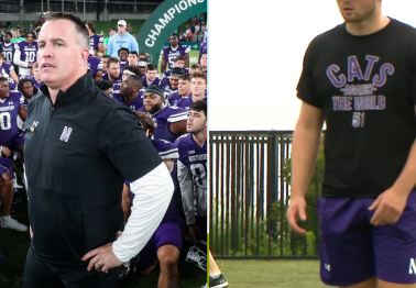 Northwestern Football Coaches Wear Controversial Shirts Supporting Pat Fitzgerald