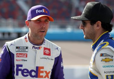 Denny Hamlin Throws Cold Water on Chase Elliott's Playoff Chances