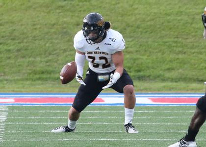 LB Hayes Maples (32) for Southern Miss (PHOTO CREDIT: Southern Miss Athletics)