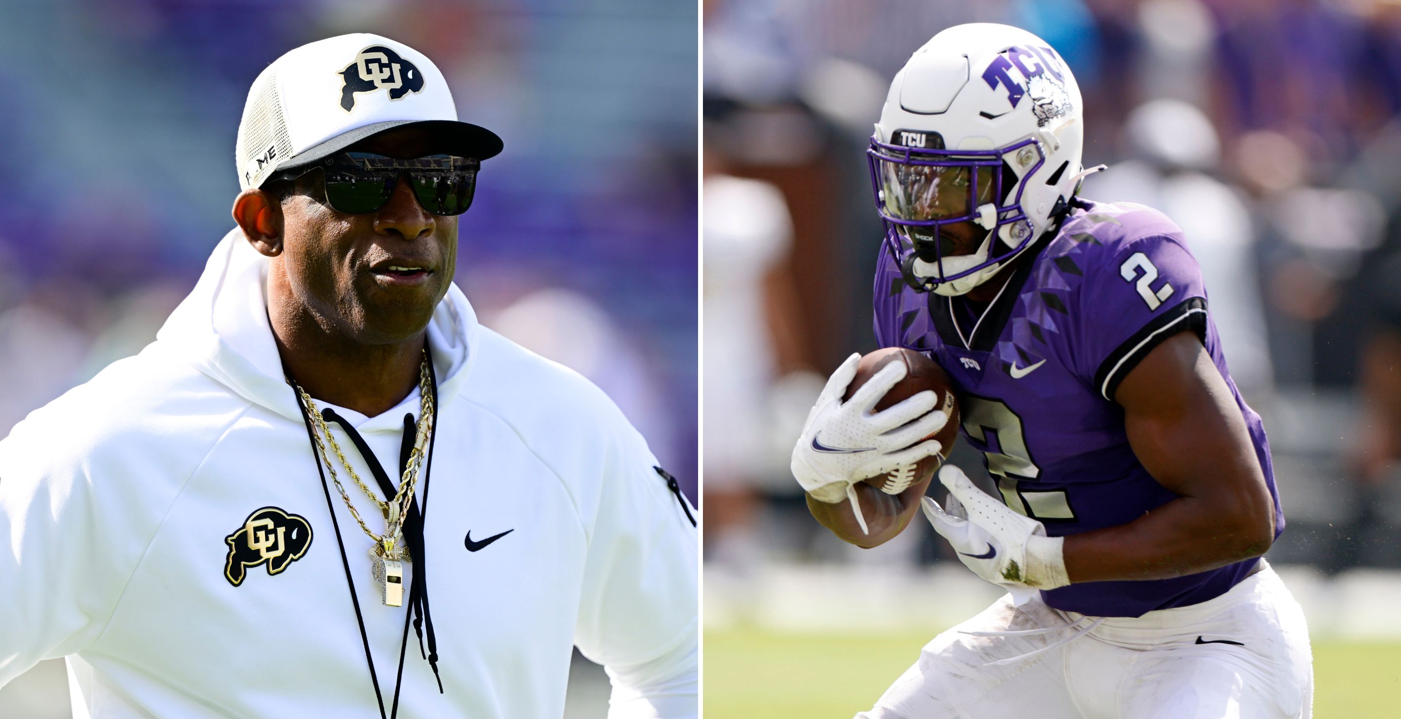 Deion Sanders and Trey Sanders