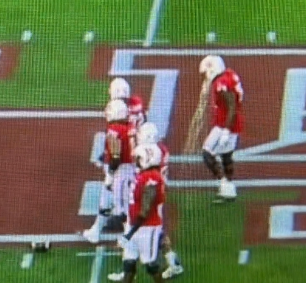 Houston Lineman Pukes Right Before Snap vs Sam Houston