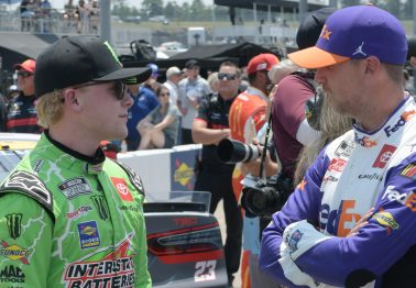 Denny Hamlin Explains Pit Road Incident With Ty Gibbs at Texas