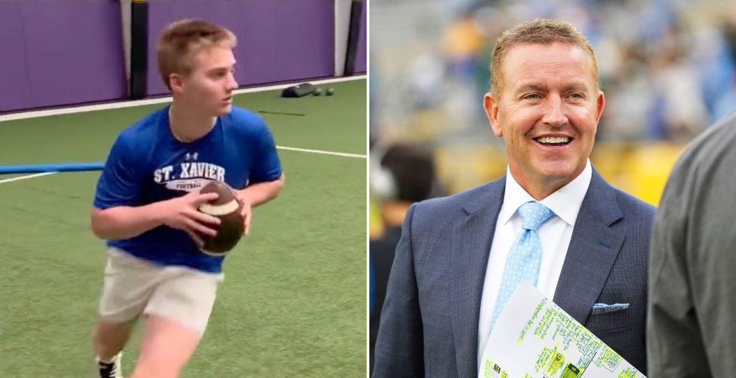 Chase Herbstreit and dad Kirk.