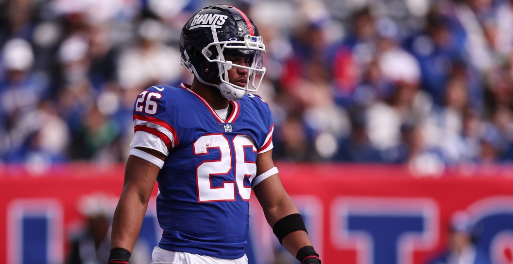 Saquon Barkley #26 of the New York Giants