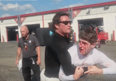 NASCAR Truck Race Fight Turns Bloody at Talladega