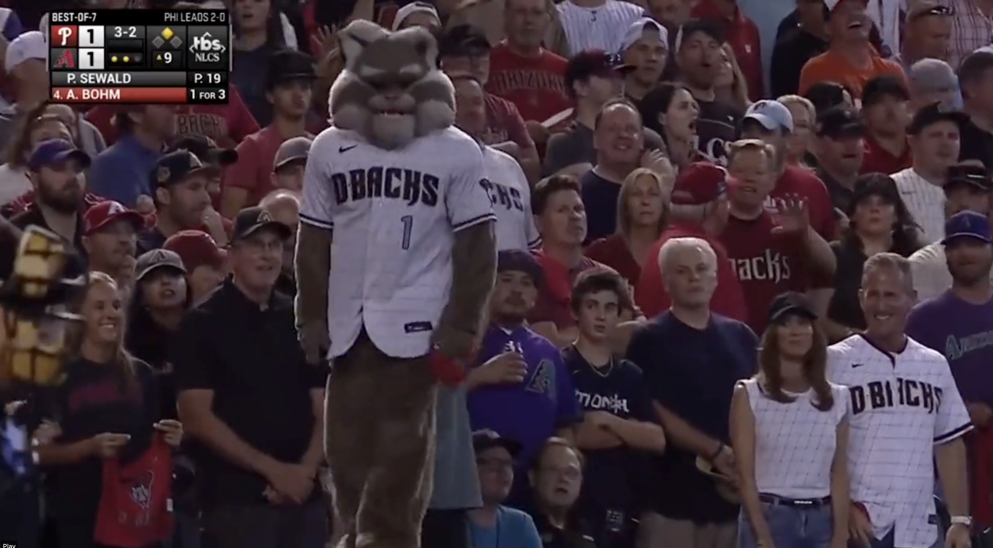 Diamondbacks Mascot Threw a Fit After Umpire Blew Crucial Call