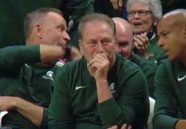 Tom Izzo Teared Up After His Son Scored in a Preseason Game