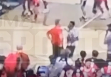 High School Referee Punches Basketball Coach During Game