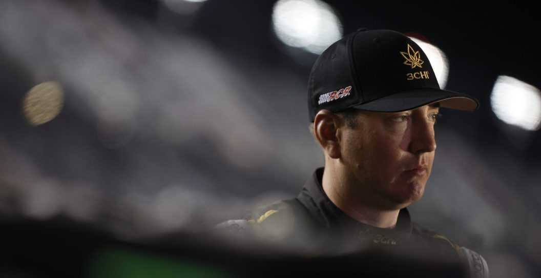 DAYTONA BEACH, FLORIDA - FEBRUARY 15: Kyle Busch, driver of the #8 3CHI Chevrolet, looks on during qualifying for the Busch Light Pole at Daytona International Speedway on February 15, 2023 in Daytona Beach, Florida.