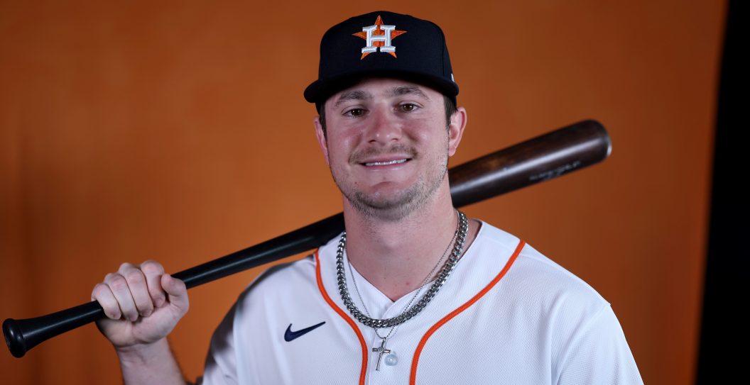 WEST PALM BEACH, FLORIDA - FEBRUARY 23: Luke Berryhill #78 of the Houston Astros poses for a portrait during photo days at The Ballpark of the Palm Beaches on February 23, 2023 in West Palm Beach, Florida.