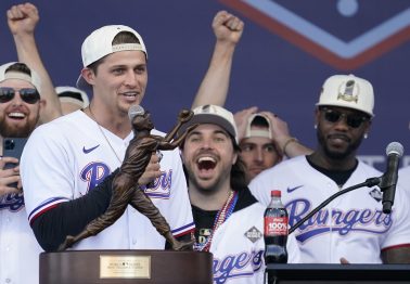 Corey Seager Trolls Astros During Rangers World Series Parade
