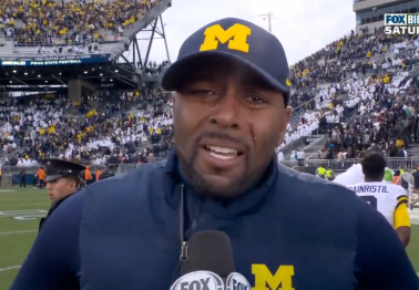 Michigan's Interim Coach Delivered an All-Time Postgame Interview
