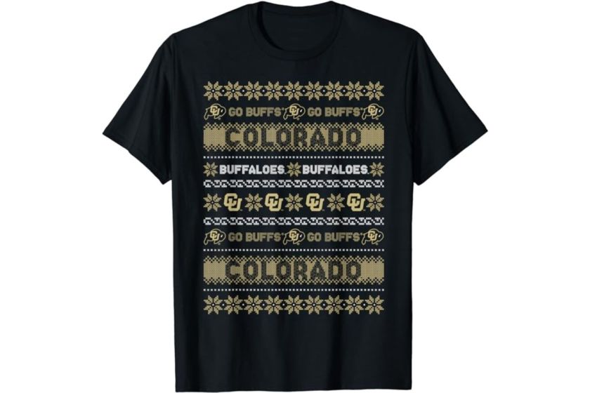 A Colorado ugly sweater shirt.