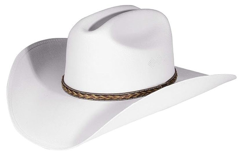 A white cowboys hat.