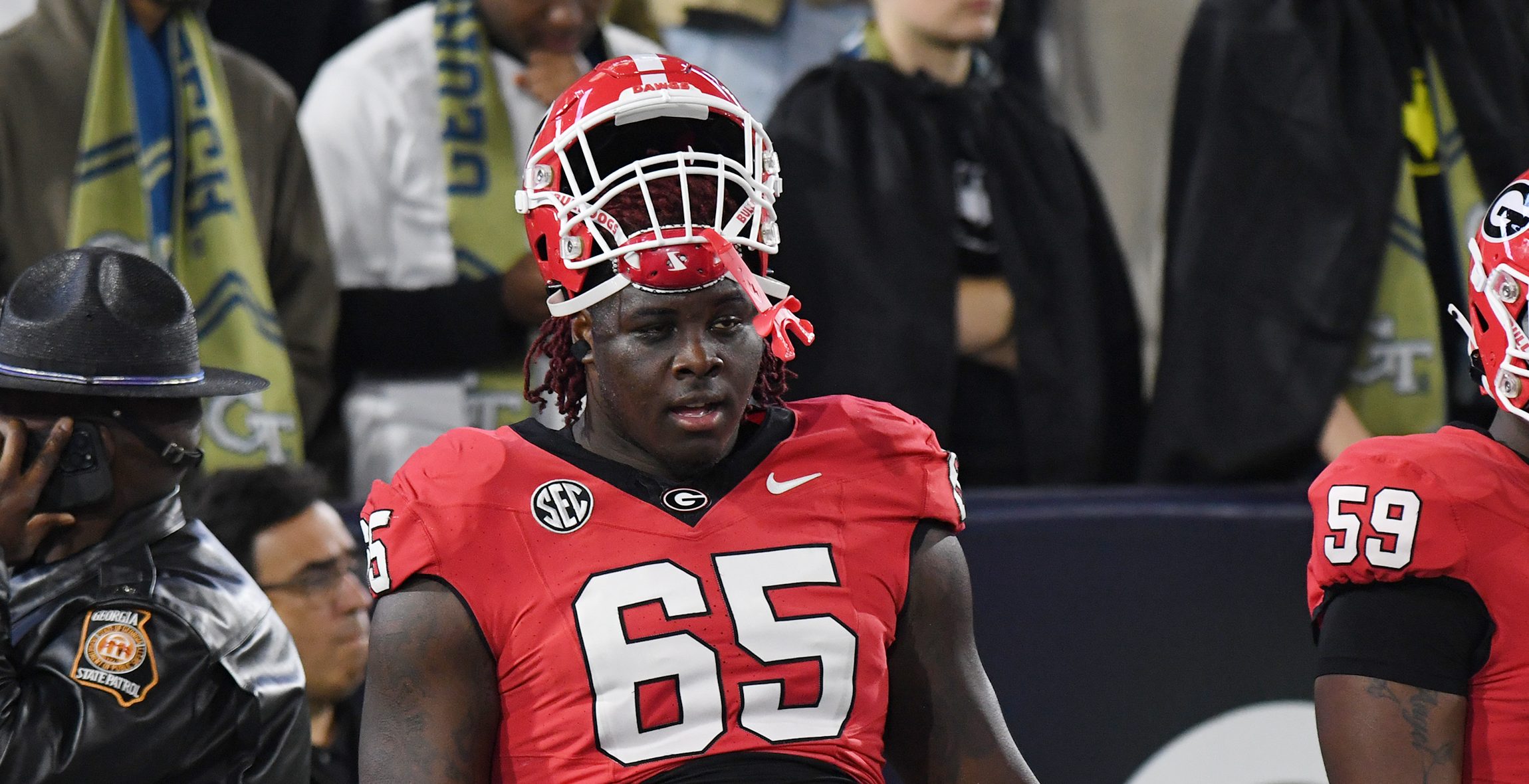 Georgia Injury Update: Amarius Mims, Ladd McConkey Exit Game