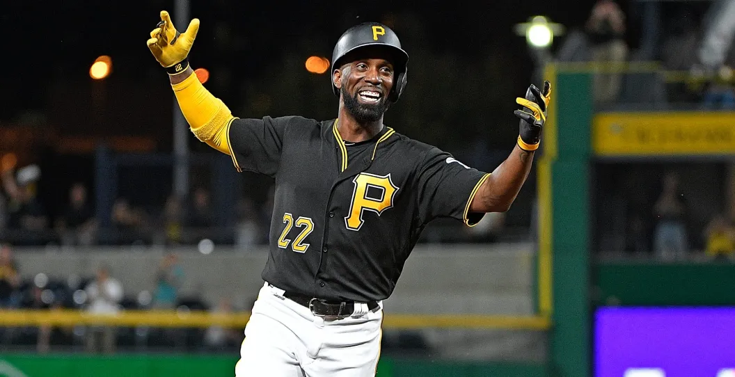 PITTSBURGH, PA - SEPTEMBER 26: Andrew McCutchen #22 of the Pittsburgh Pirates reacts as he rounds the bases after hitting a grand slam home run in the second inning during the game against the Baltimore Orioles at PNC Park on September 26, 2017 in Pittsburgh, Pennsylvania. The grand slam home run was the first of McCutchen's career.