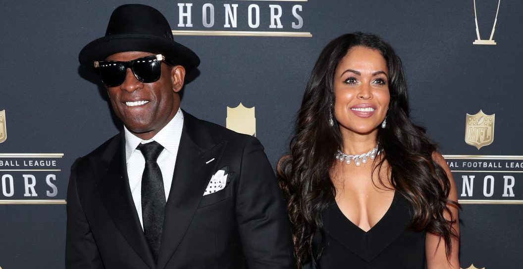 MINNEAPOLIS, MN - FEBRUARY 03: Former NFL Player Deion Sanders and Tracey Edmonds attends the NFL Honors at University of Minnesota on February 3, 2018 in Minneapolis, Minnesota.