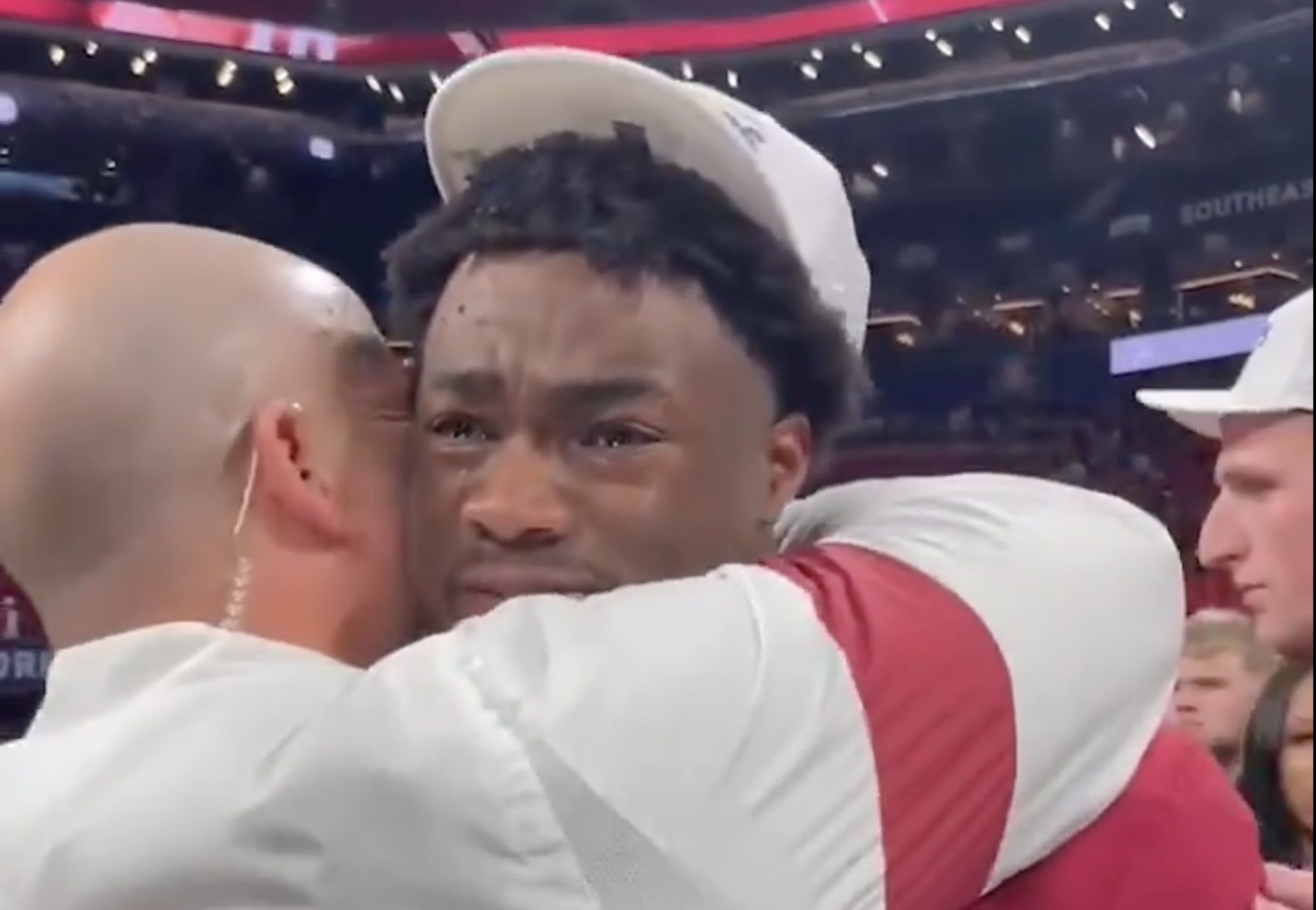 Jalen Milroe's Emotional Reaction to SEC Title Will Make You Tear Up