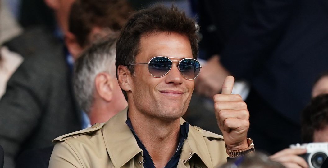 Birmingham City co-owner Tom Brady in the stands during the Sky Bet Championship match at St. Andrew's, Birmingham. Picture date: Saturday August 12, 2023.